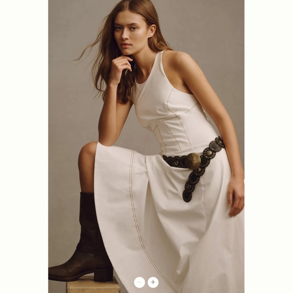 Anthropologie The Kenzie Drop-Waiste Midi Dress - Picture 4 of 5